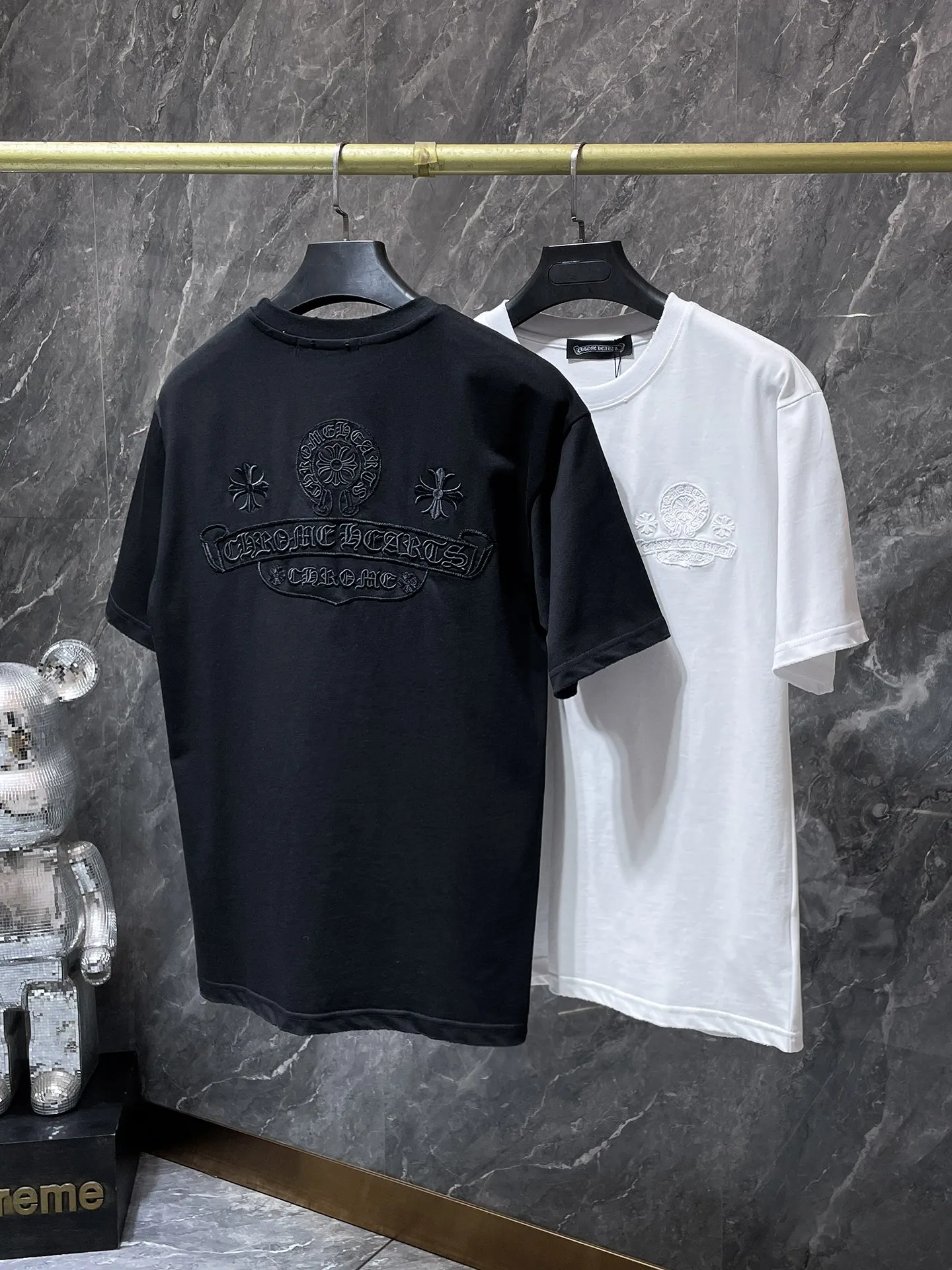 8205# Chrome Hearts 26ss g ！ ！！！ ！！ 1 1 ：Black White Sizes：S、M、L、XL